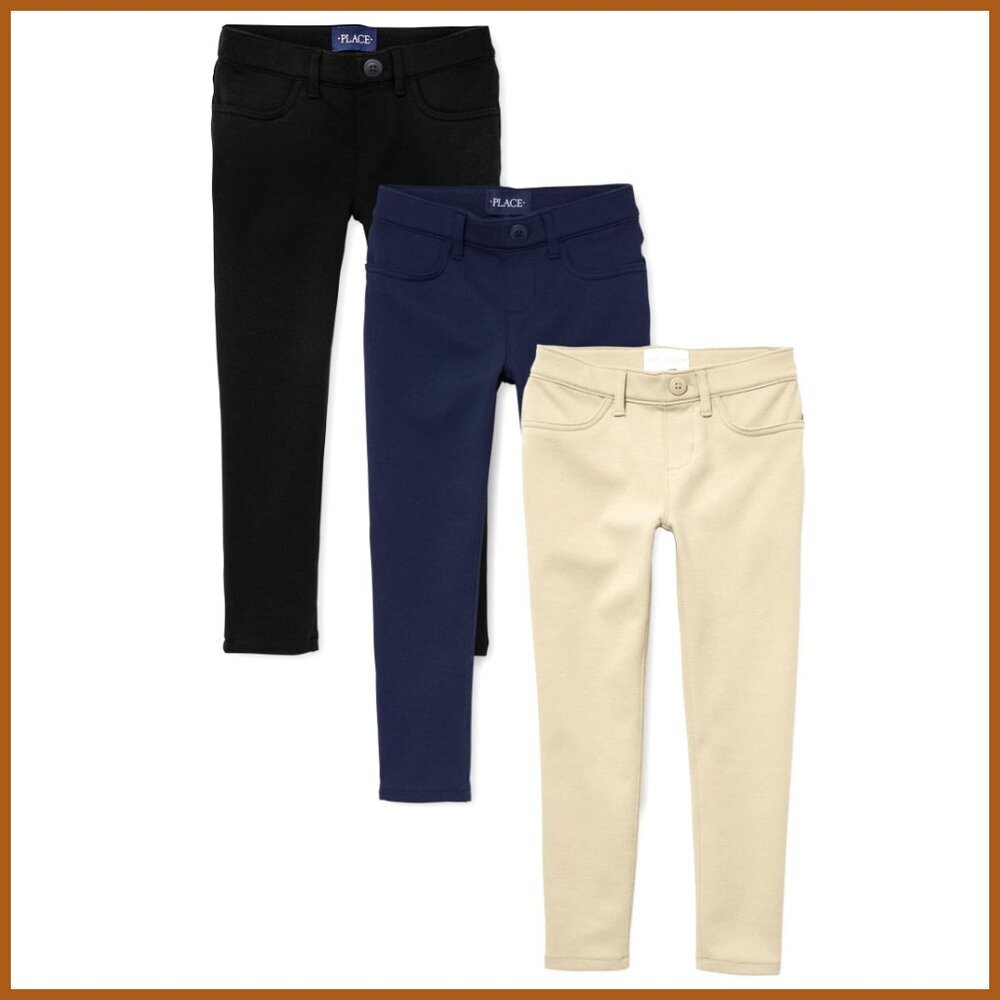 Ponte Knit Pull on Jeggings Multipack, Super Slim Fit, Mid Rise
